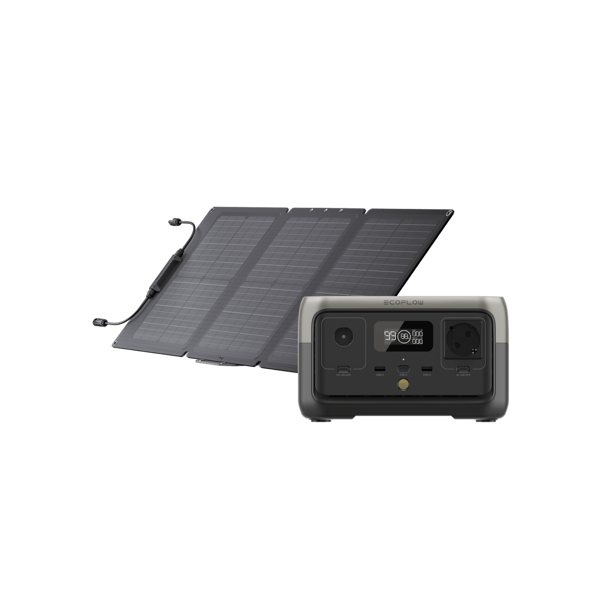 Generatore solare RIVER 2 con pannello solare portatile 60 W EcoFlow