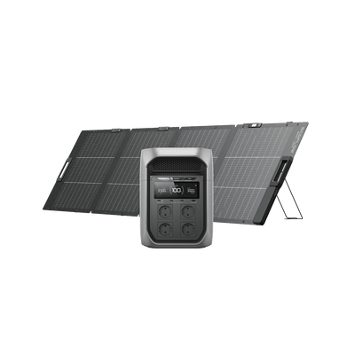 Generatore solare serie DELTA 3 Max con pannello solare portatile bifacciale 220 W EcoFlow