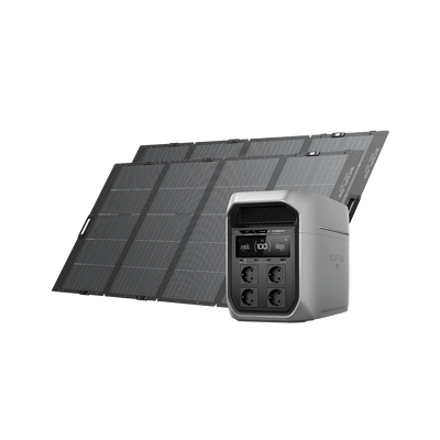 Generatore solare serie DELTA 3 Max con pannello solare portatile leggero 400 W EcoFlow