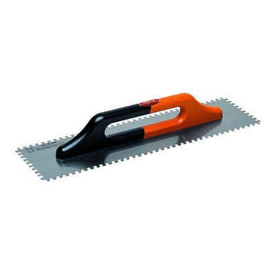 Pavan German type finishing trowel welded 4-side toothed two-handed