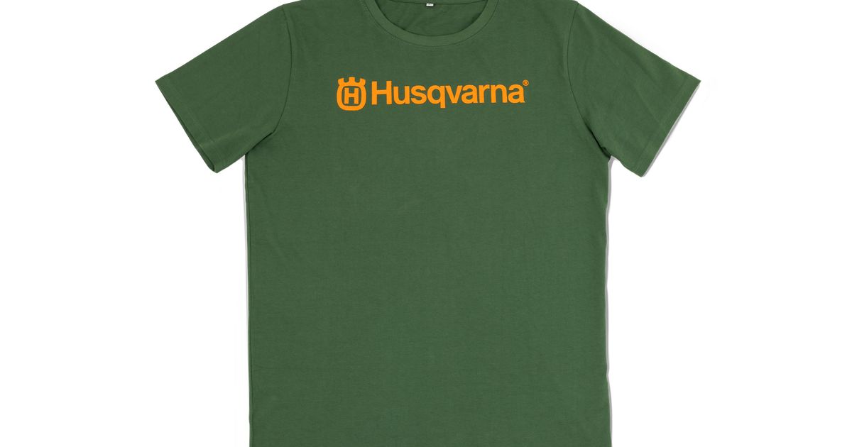 T-shirt verde Husqvarna