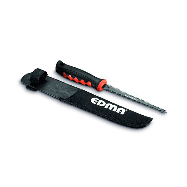 Pavan Hand Hacksaw for cutting plasterboard sheets with drill bit.