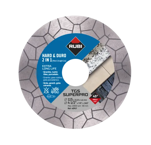 Rubi Disco per materiale duro turbo viper Miter & Straight (TGS)