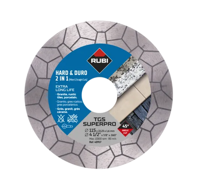 Rubi Disco per materiale duro turbo viper Miter & Straight (TGS)