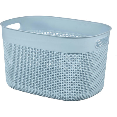 Cesto portaoggetti Filo taglia L 18 L 38x29x22 cm azzurro Curver