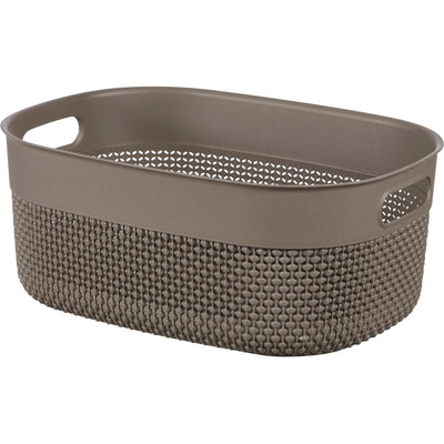 Cesto portaoggetti Filo taglia M 12 L 38x29x15 cm cappuccino Curver