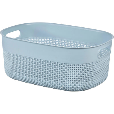Cesto portaoggetti Filo taglia M 12 L 38x29x15 cm azzurro Curver