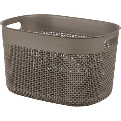 Cesto portaoggetti Filo taglia L 18 L 38x29x22 cm cappuccino Curver