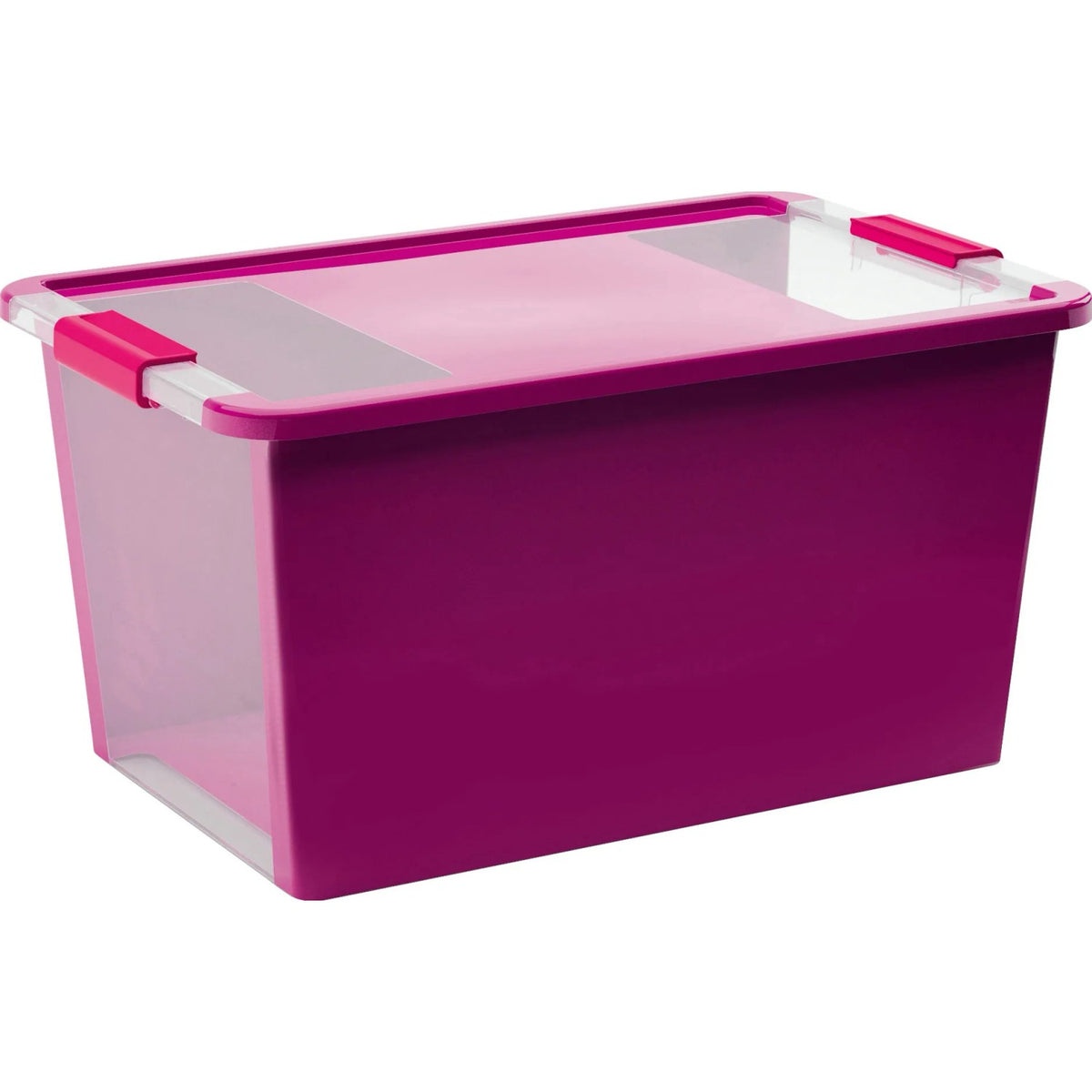 Contenitore con coperchio Bi Box L 40 L 55x35x28 cm viola/trasparente Keter