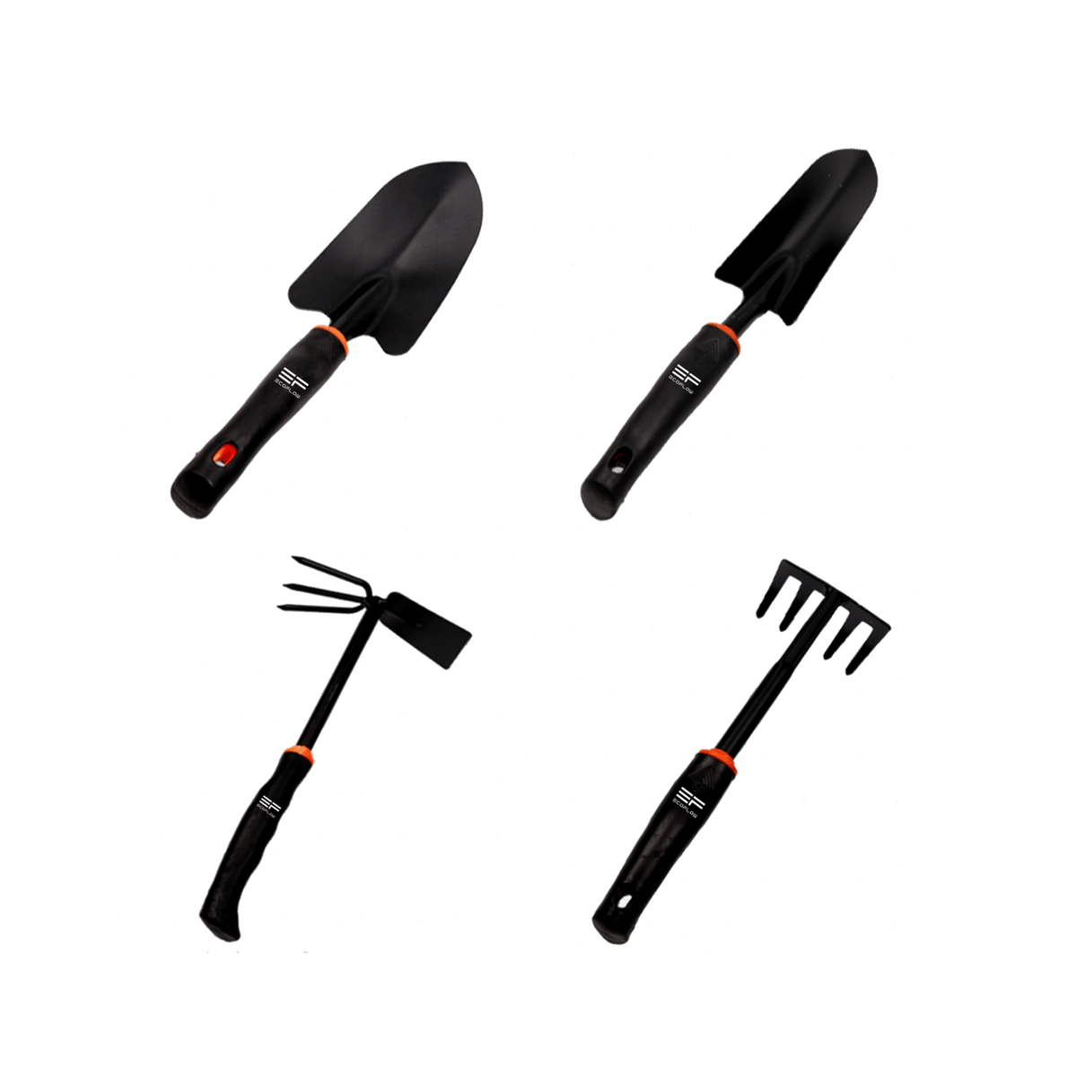 Kit attrezzi da giardino con palette e forche 4 pezzi EcoFlow