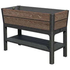 Orto rialzato Deco con ripiano 113x48 cm effetto legno walnut Keter