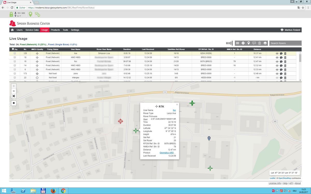 Leica Spider Business Center - Reti di Riferimento GNSS