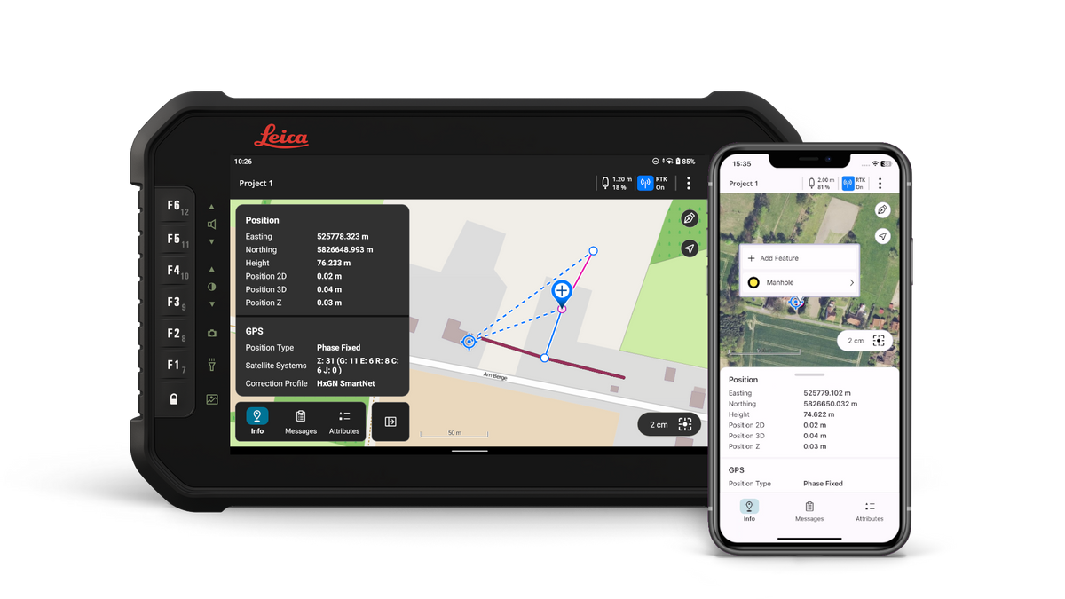 Sistema di raccolta dati GIS Zeno Mobile One Leica
