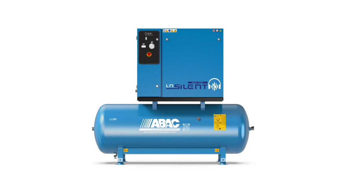 Compressore a pistone silenziato LN Silent 500lt 7.5Hp Abac