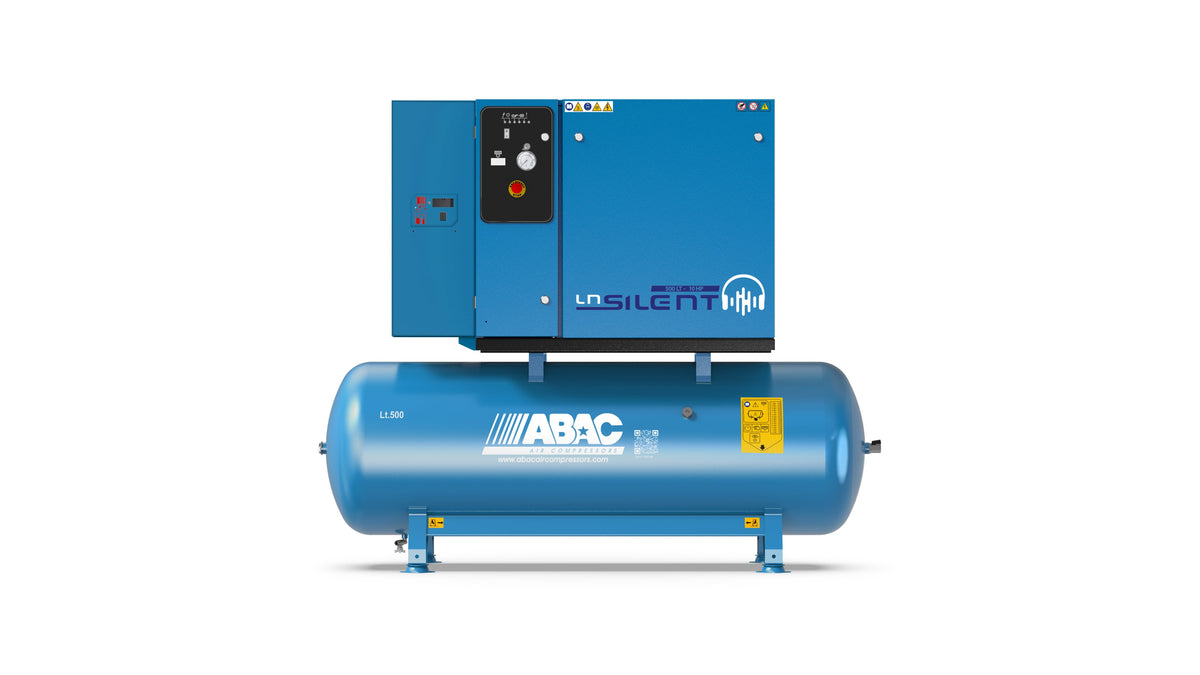 LN2 B5900B professional silent piston compressor 5.5Hp with built-in dryer Abac