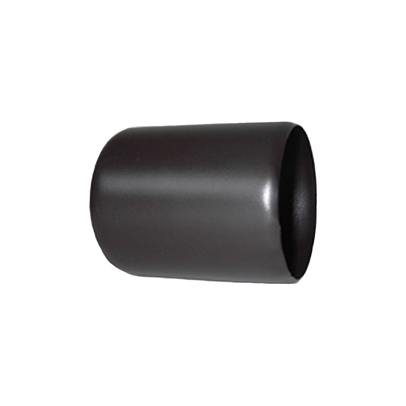 Manicotto in acciaio inox AISI 316 nero per tubi stufa Ø 80 mm, lunghezza 100 mm