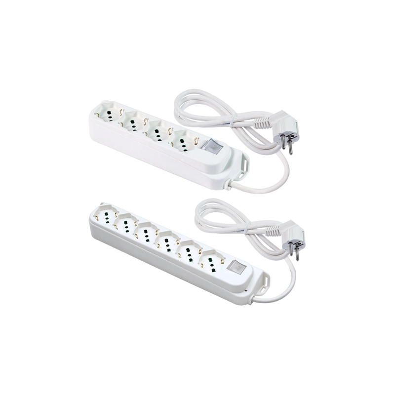 MULTIPRESA SCHUKO/BIPASSO CON INTERRUTTORE