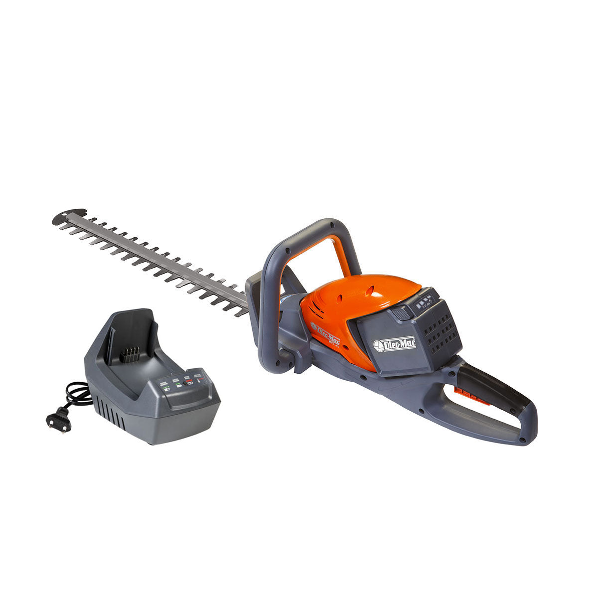 Oleo-Mac HCi 45 con batteria Bi 2,0 OM e caricabatterie CRG