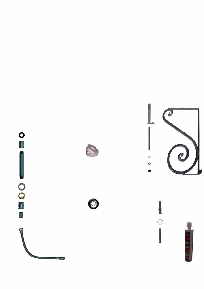 Accessorio da Giardino Kit per fissaggio staffe (consigliato) (8020) Bonfante
