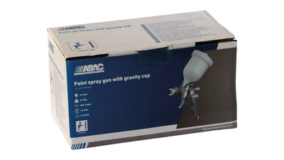 Pistola per verniciatura a spruzzo G-540F - Tazza 600ml, ugello 1.5mm con regolazione flusso Abac
