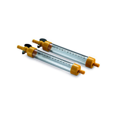 Pavan Pairs of water levels, plastic taps 0-12 cm scale