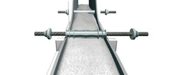 Distanziatore per casseri Prodistanz in polietilene HD grigio Progress Profiles