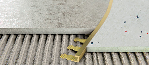 Progress Profilo curvo proelegant curve in ottone naturale sagomabile Progress Profiles - Progress Profiles
