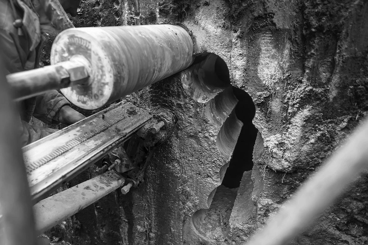 Banco attrezzato per carotaggio provini Breaker
