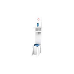 Columna tótem portadispensador de gel higienizante