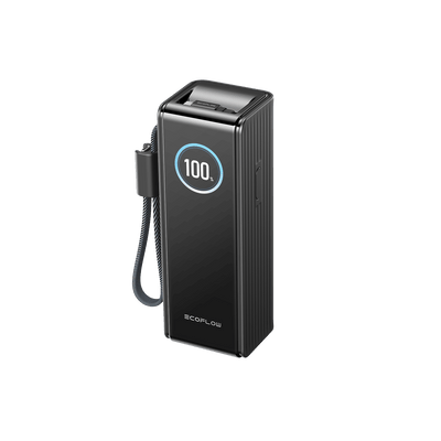 Power bank 25.000 mAh 170 W con cavi retrattili integrati 100 W RAPID EcoFlow