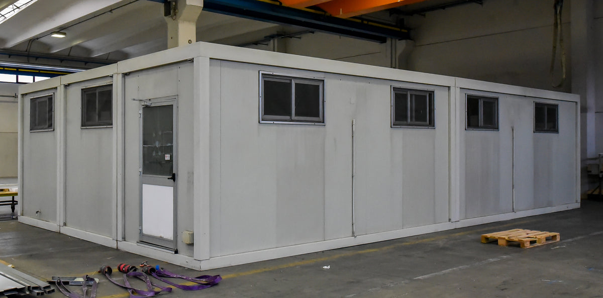Prefabbricato componibile usato da 86 m², vista d'insieme