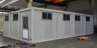 Prefabbricato componibile usato da 86 m², vista d'insieme