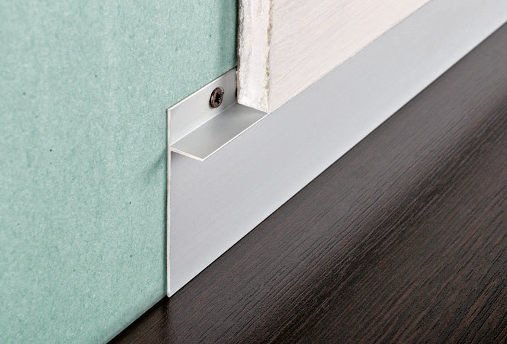 Progress Battiscopa di design proskirting ins in alluminio anodizzato Progress Profiles - Progress Profiles