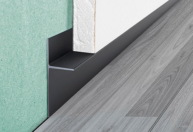 Progress Battiscopa di design proskirting ins in alluminio Progress Profiles - Progress Profiles