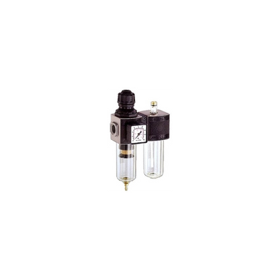 Filtro regolatore di pressione 3/8" per aria compressa, semplice o con lubrificatore