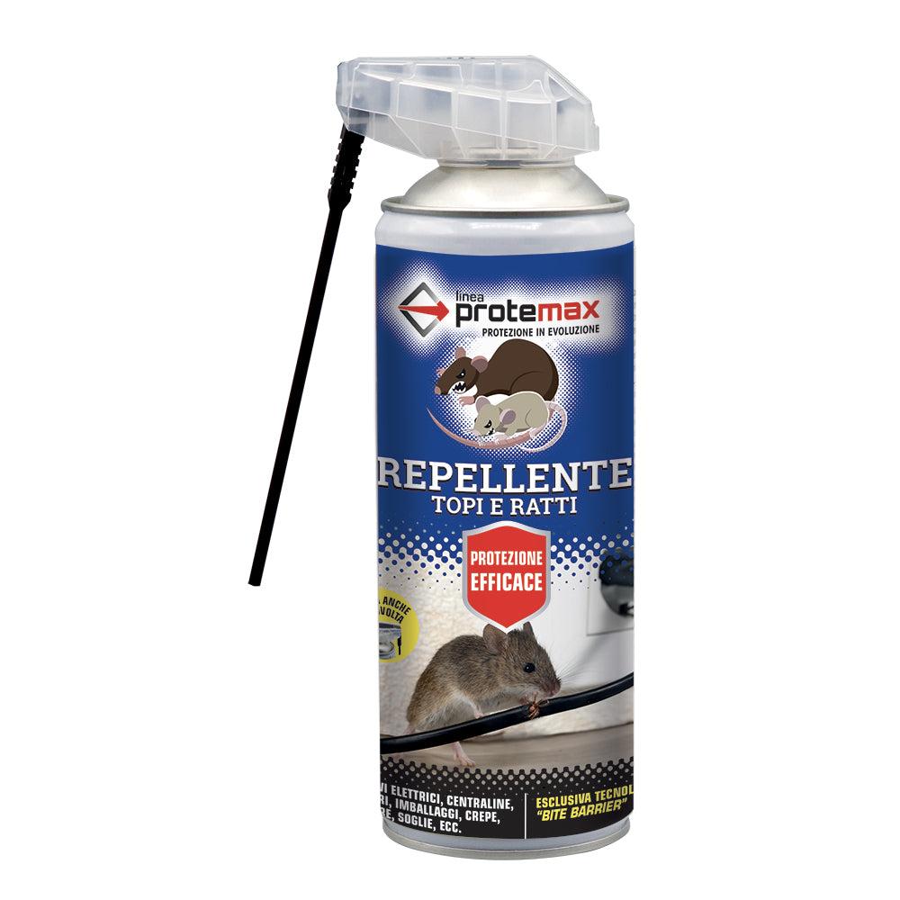 Spray Repellenti Topi e Ratti per Interni e Cavi Elettrici | Protemax