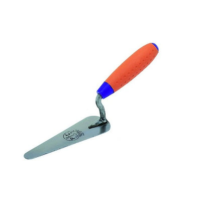 Stainless steel little trowel, cat's tongue type, Sintesi handle — 985/I Pavan