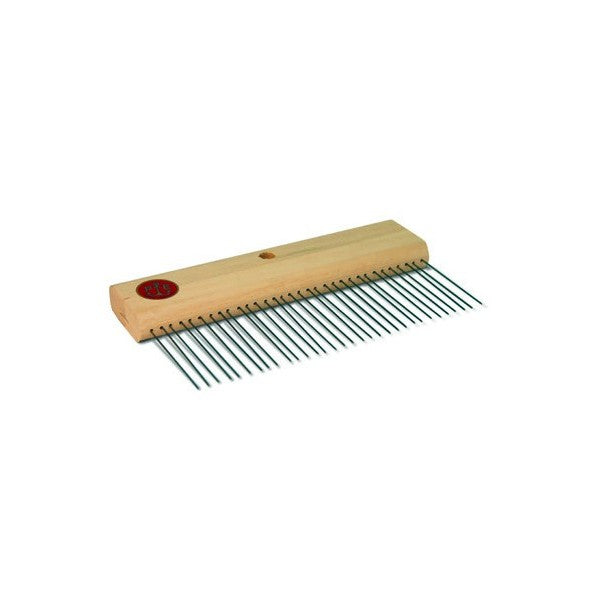Pavan Stainless steel toothed comb brush ideal for decorative effects