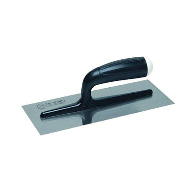Pavan Steel finishing trowel welded FRP reinforced plastic handle and