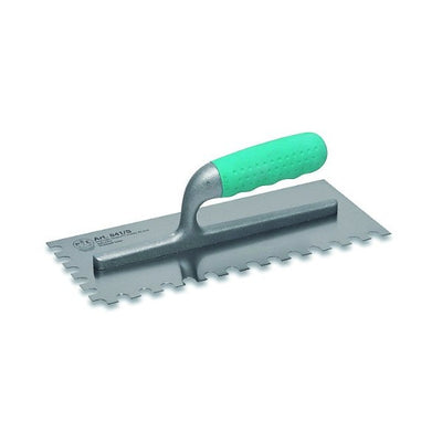 Pavan Steel finishing trowel welded LH toothed Sintesi handle