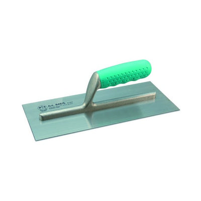 Steel finishing trowel welded long aluminium support 297mm Sintesi handle — 845/L Pavan