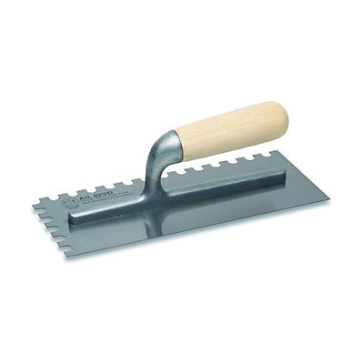 Pavan Steel finishing trowel welded Right toothed Thyme type wooden