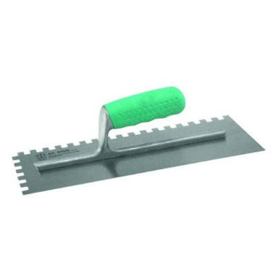 Pavan Steel finishing trowel welded right toothed Sintesi handle