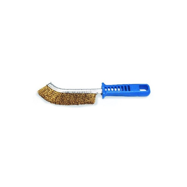 Steel wire brush for welders and hobby crafts short handle "spid" — 1774/C Pavan