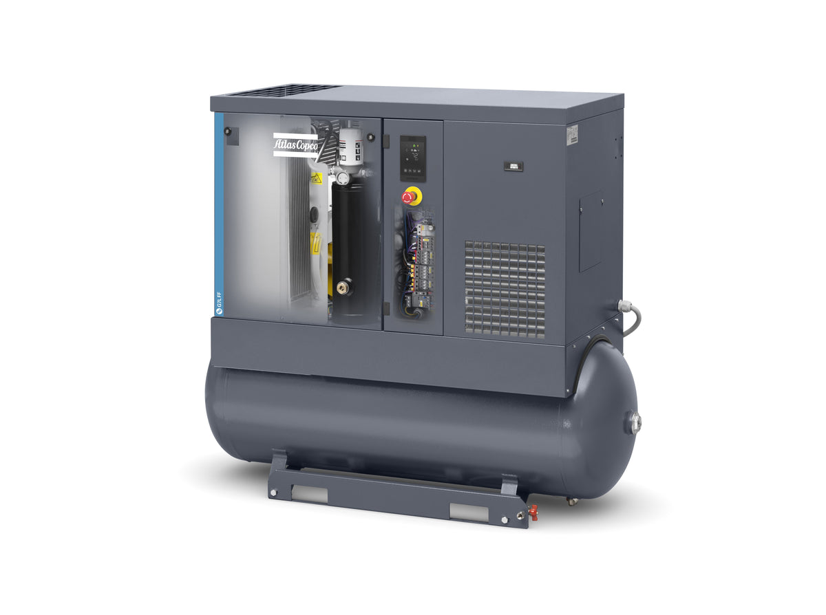 Compressore a vite lubrificato 7,5 kW 7,5 bar G7FF 150 380/60 TM270 APH Abac