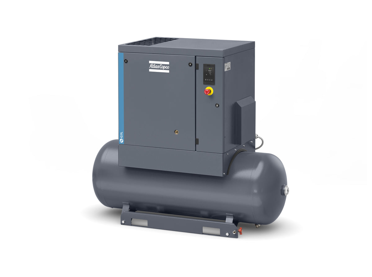 Compressore a vite lubrificato 7,5 kW 10,8 bar G7P 150 TRI-V/60 TM270 API Abac