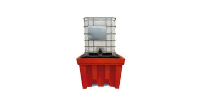Vasca di raccolta in polietilene con griglia – 1 CISTERNA – 1050 L 006151 Comi Storage