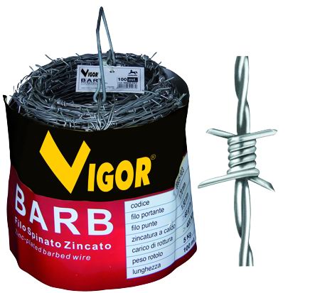 Filo Spinato Vigor Barb Zincato 100 M