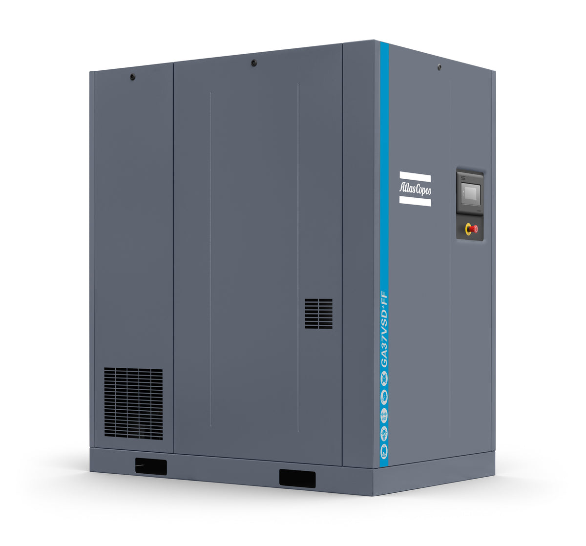 Compressore a vite lubrificato 37 kW 13 bar GA37LVSD+FF W 13 meaa 400 50 Abac
