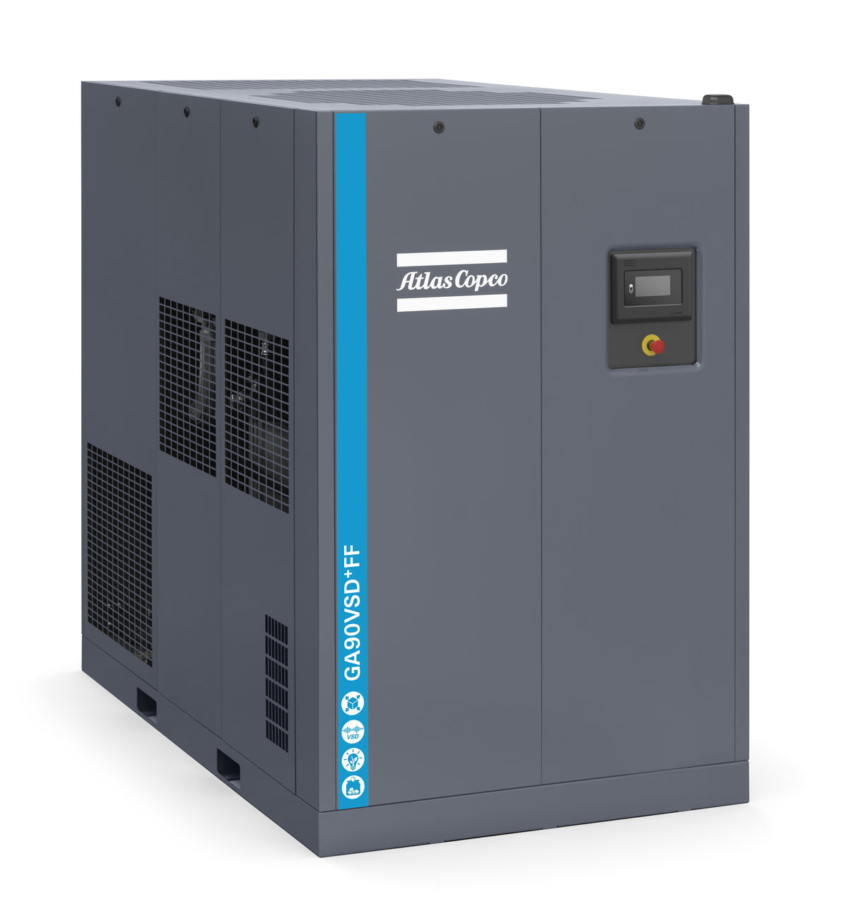 Compressore a vite lubrificato 90 kW 13 bar GA90VSD+FF A 13 meaa 400 50 Abac